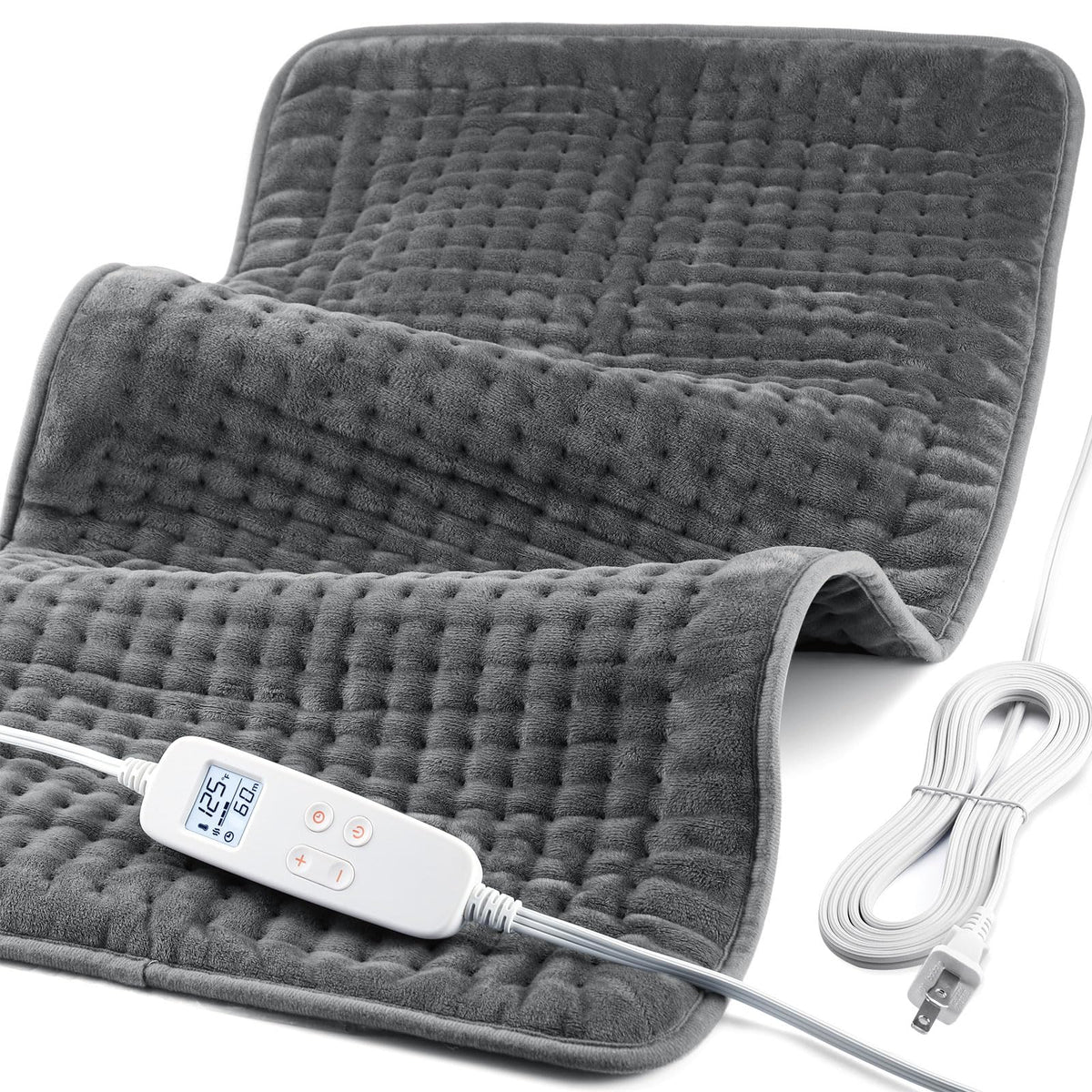VAAGHANM coussin chauffant grand format 33x17 pouces pour épaules et dos détendus.