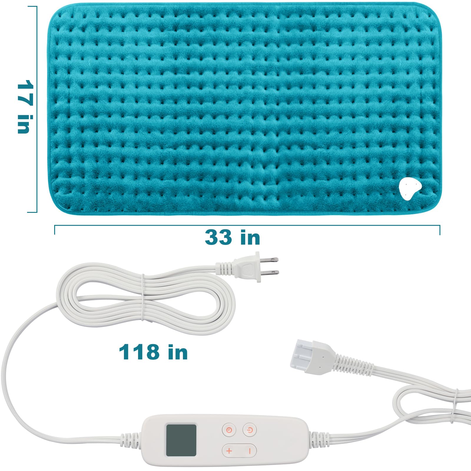 VAAGHANM tapis chauffant lavable en machine et séchable pour un entretien pratique.