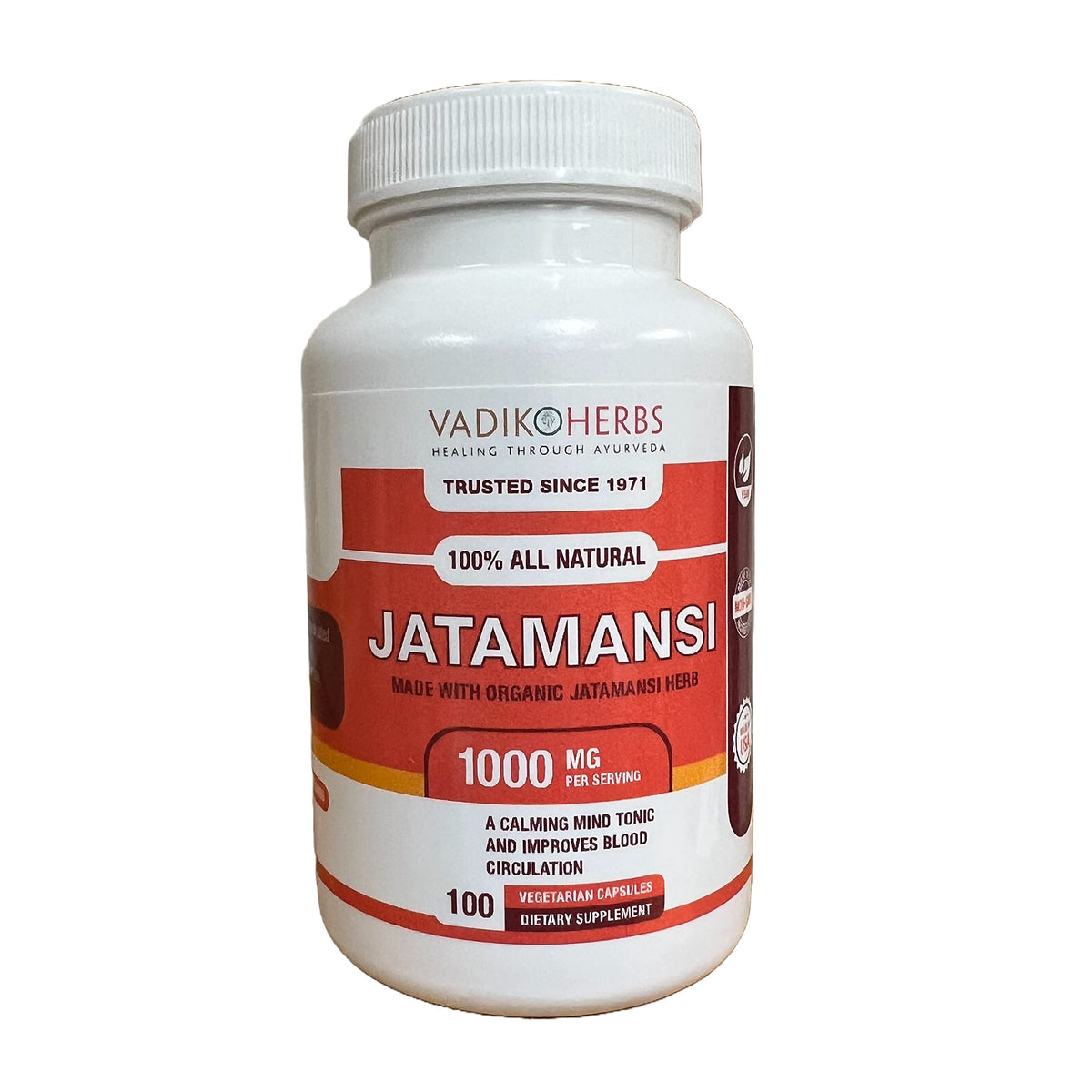 Vadik Herbs Jatamansi poudre bouteille, routine bien etre quotidienne