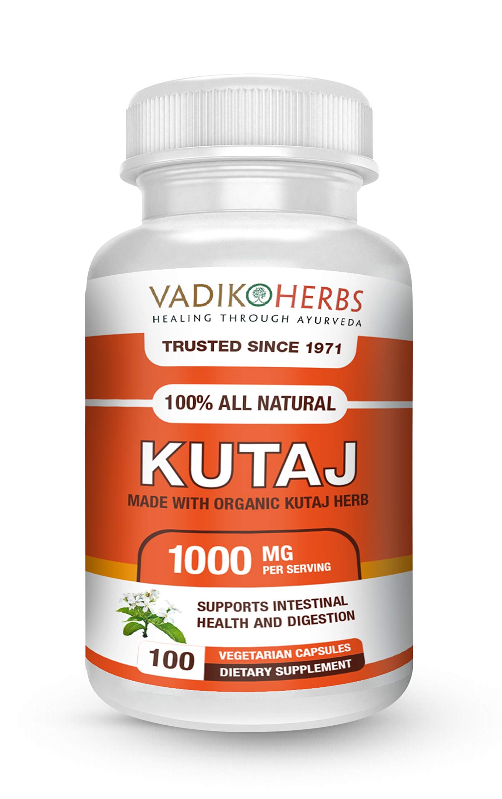 Kutaj Vadik Herbs: bouteille de capsules végétales pour une utilisation quotidienne pratique