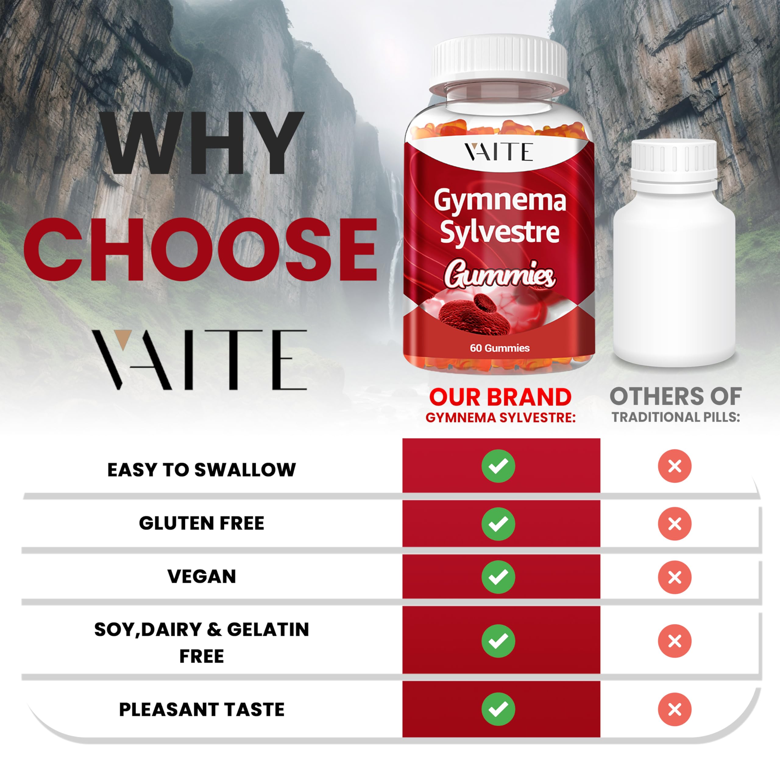 Étiquette VAITE indiquant non-OGM et sans gluten pour un choix sûr.