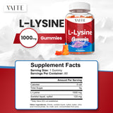 Ingrédients VAITE L-Lysine 1000mg Gummies, transparence sur la composition.