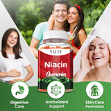 Étiquette VAITE Niacine affichée: ingrédients purs et sans sucre.