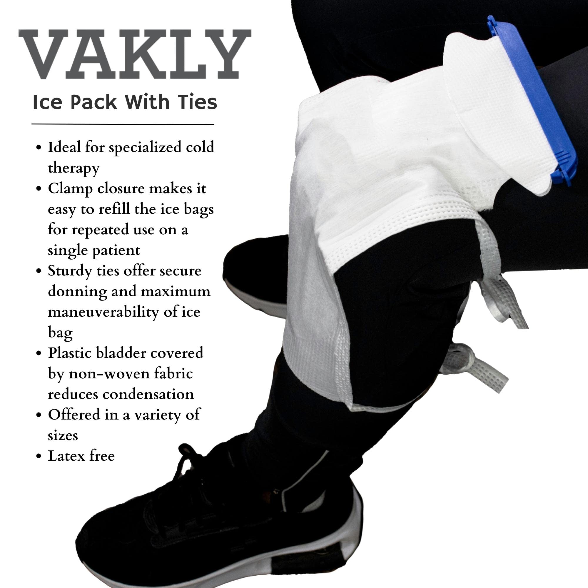 Vakly sacs glace avec fermeture à pince, étanchéité renforcée et sécurité.