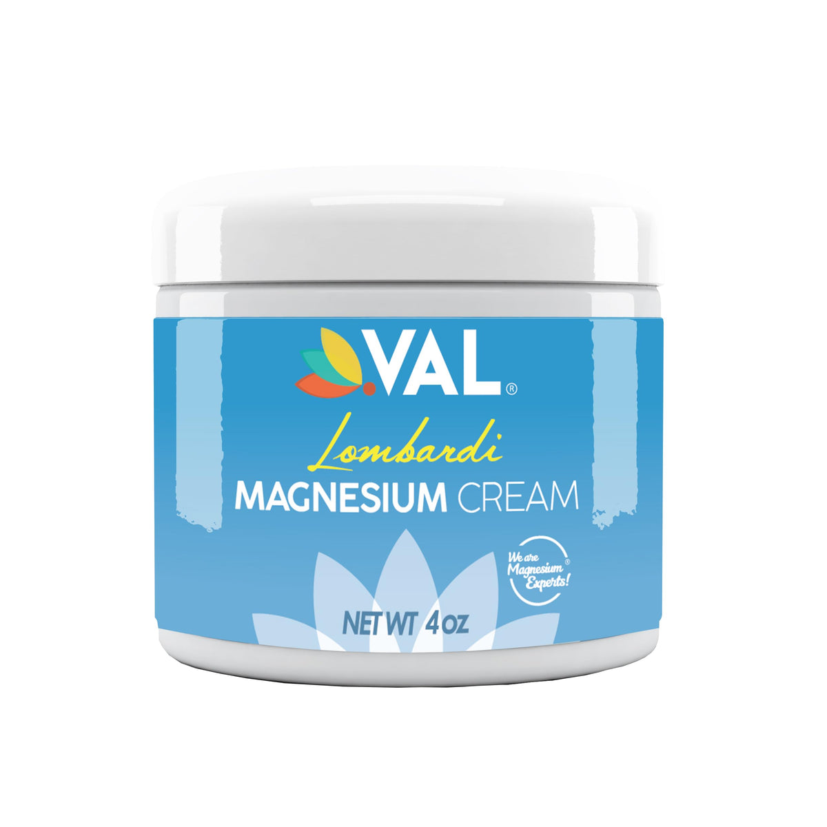 VAL Lombardi crème magnésium nuit: flacon clair et élégant pour une application facile