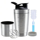 VALESKA Bouteille shaker protéine 25oz vue de face, parfaite pour entraînement.