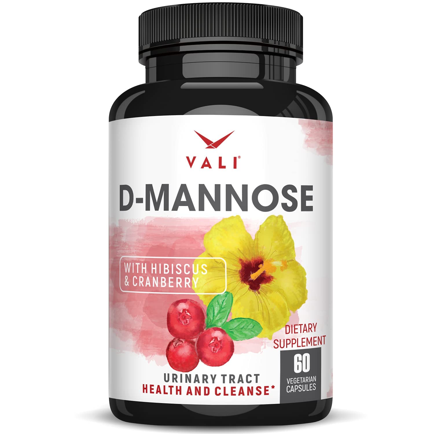 VALI D-Mannose 1000 mg — Bouteille de capsules, soutien naturel du tractus urinaire