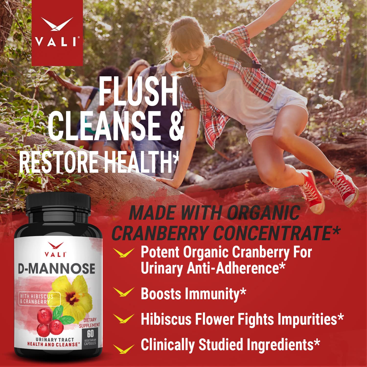 VALI D-Mannose ingrédients bio — pureté et traçabilité sans additifs