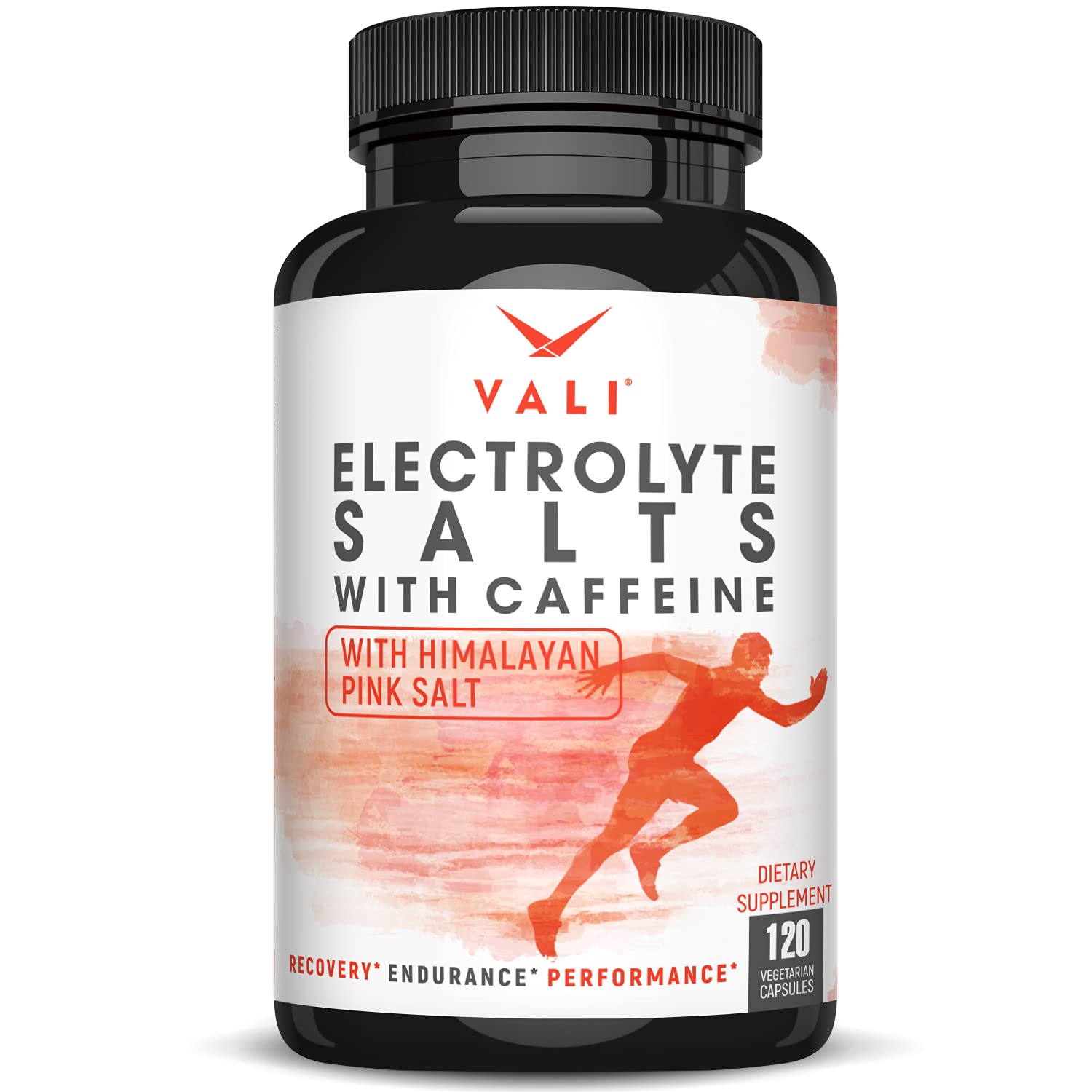  VALI Electrolyte Salts Plus, gelules végétales, hydratation rapide pendant l'effort.