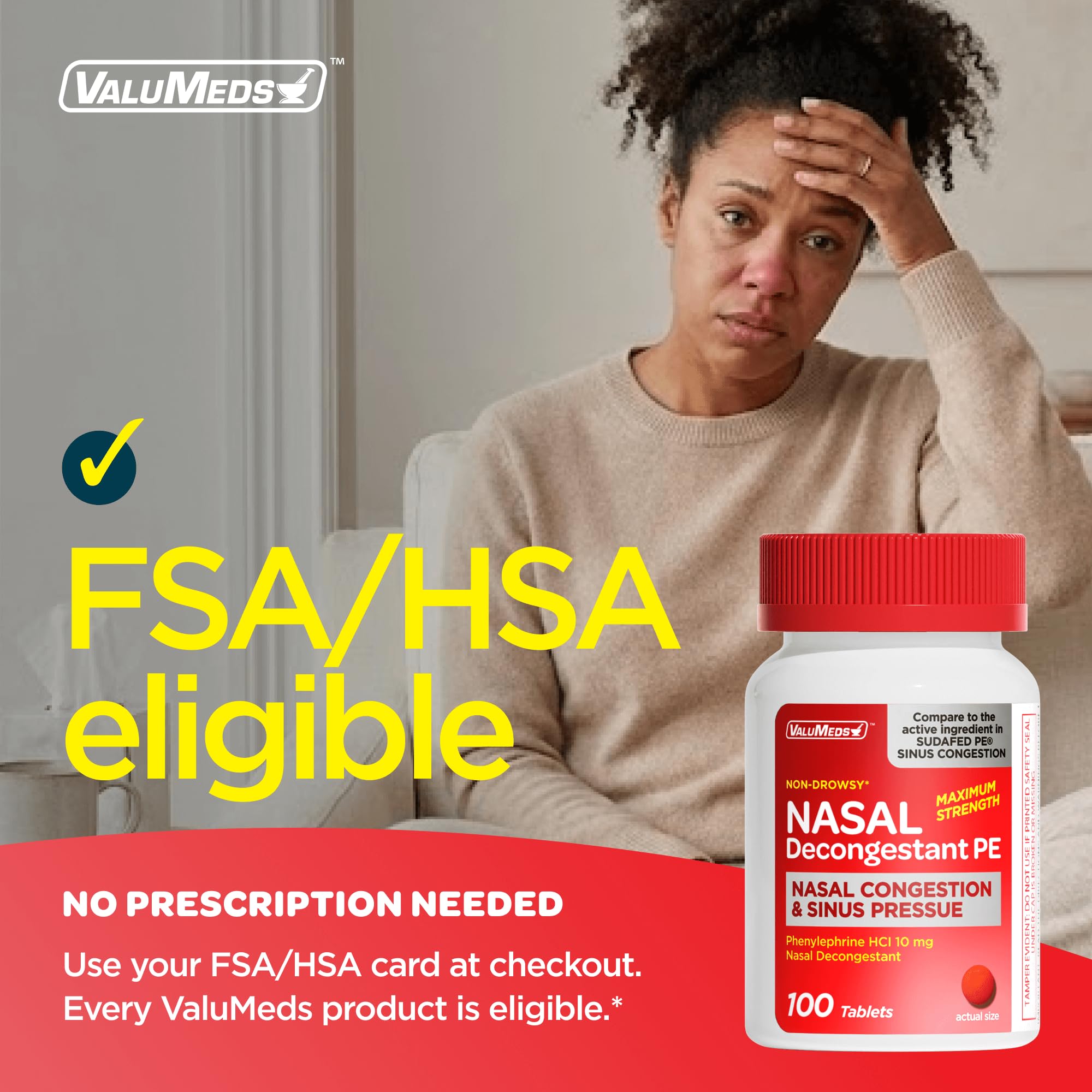 Relief de congestion et pression sinusale pour une respiration plus fluide.