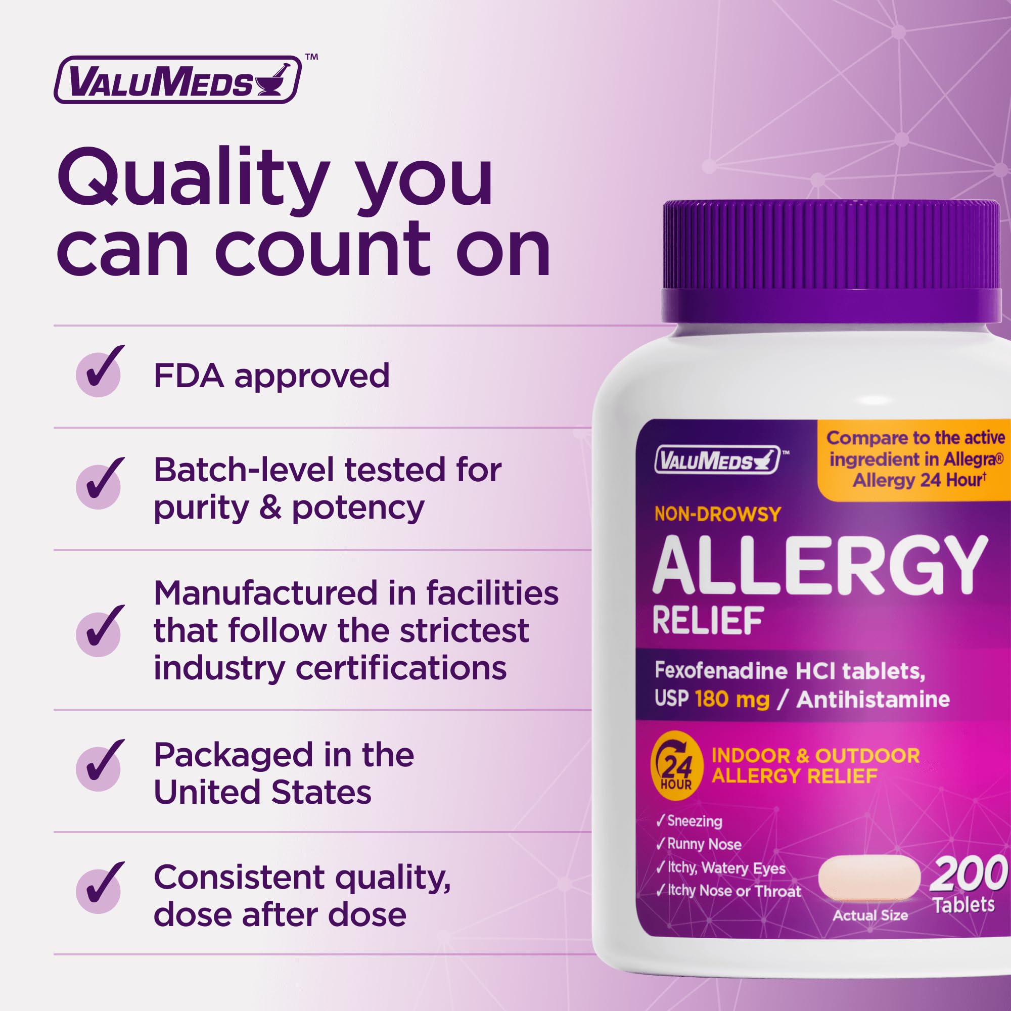 ValuMeds pack portable allergie emballage compact : emportez-le partout.