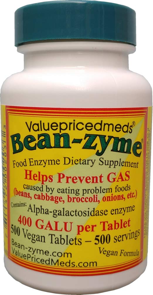 Bean-Zyme ValuePricedMeds: bouteille prête à l'emploi pour soulagement potentiel des gaz