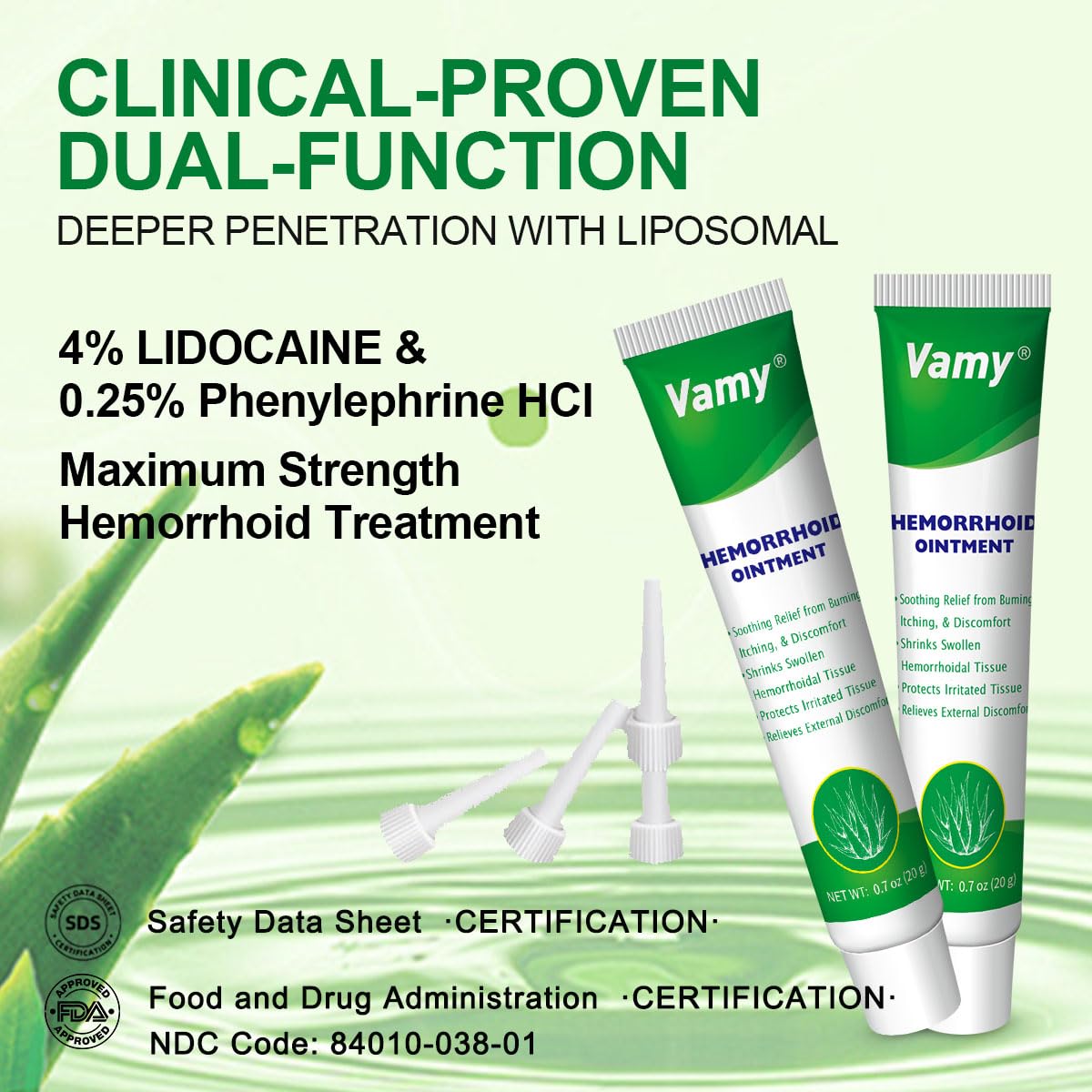 Kit applicateur portable Vamy, application précise et hygiénique.
