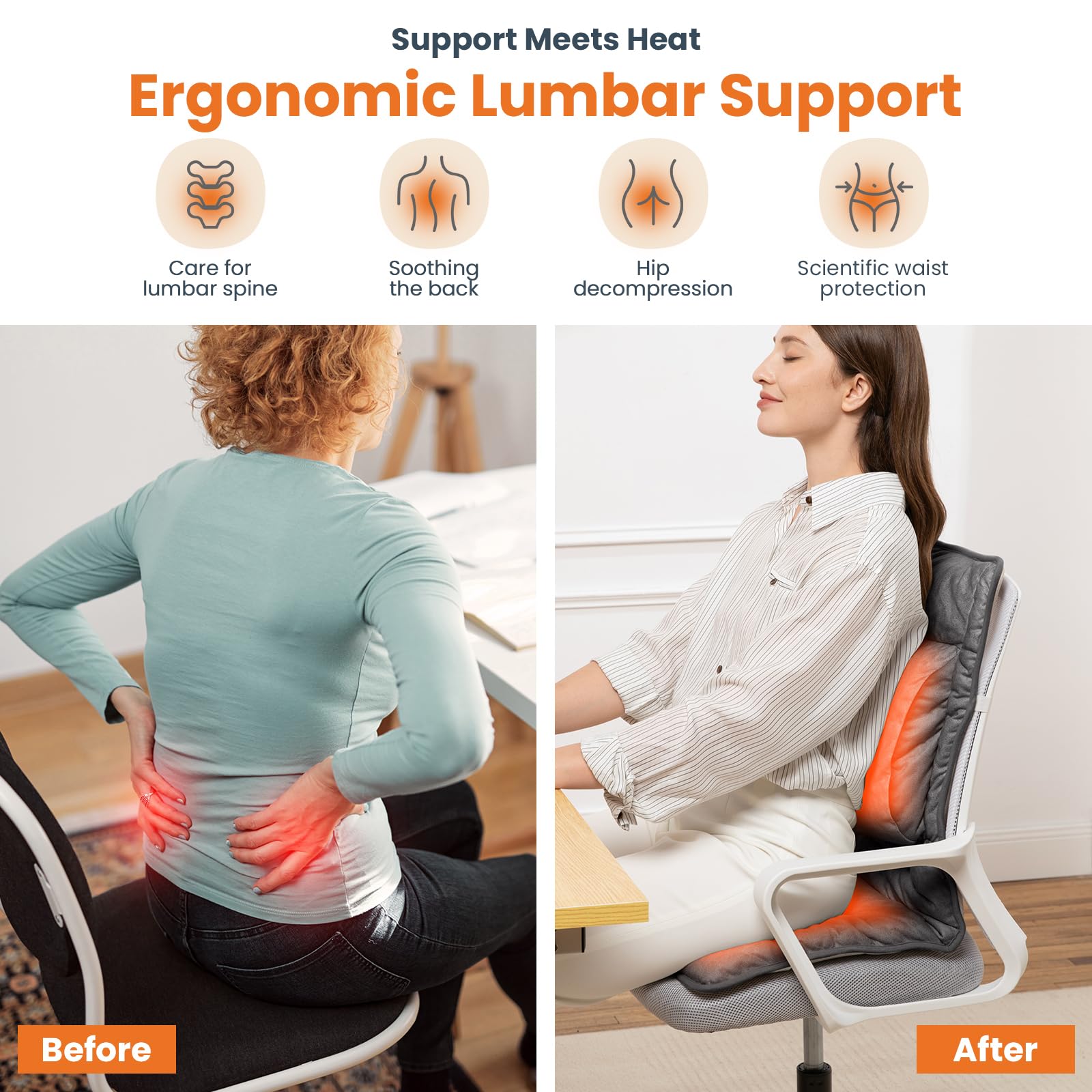 Support lombaire ergonomique VanBoLon pour une posture stable