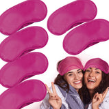 Masque yeux Vandorla rose, ensemble de six, idéal pour jeux et repos rapide.