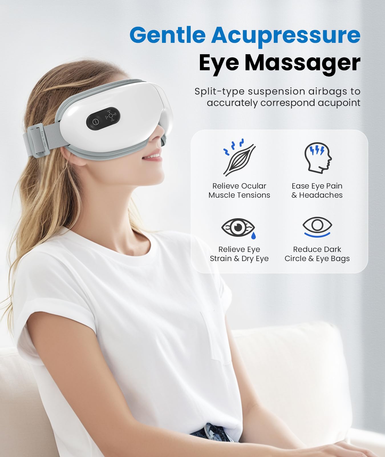 VANI Eyeliber 2 Plus masque oculaire oscillant pour détendre les yeux fatigués
