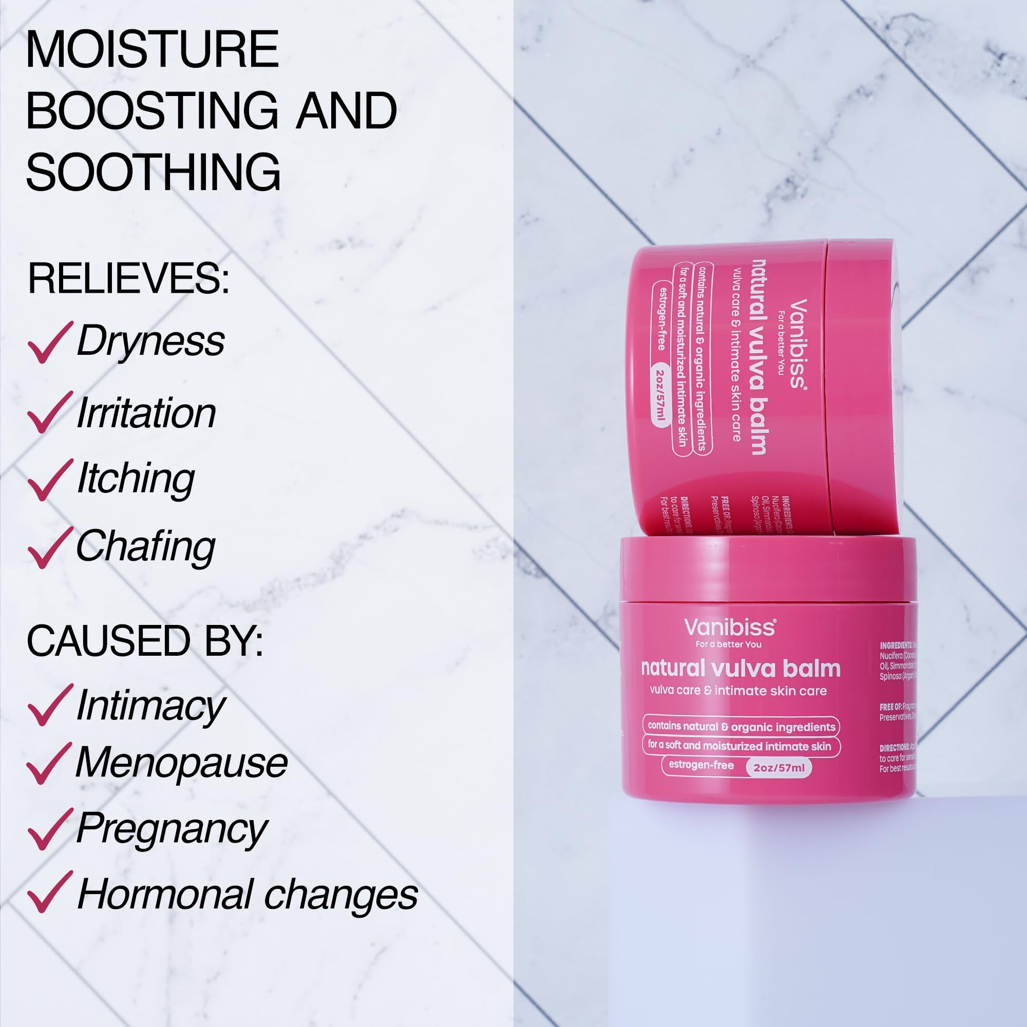 Vanibiss Texture Crème Douce — texture légère pour nourrir et protéger la peau intime.