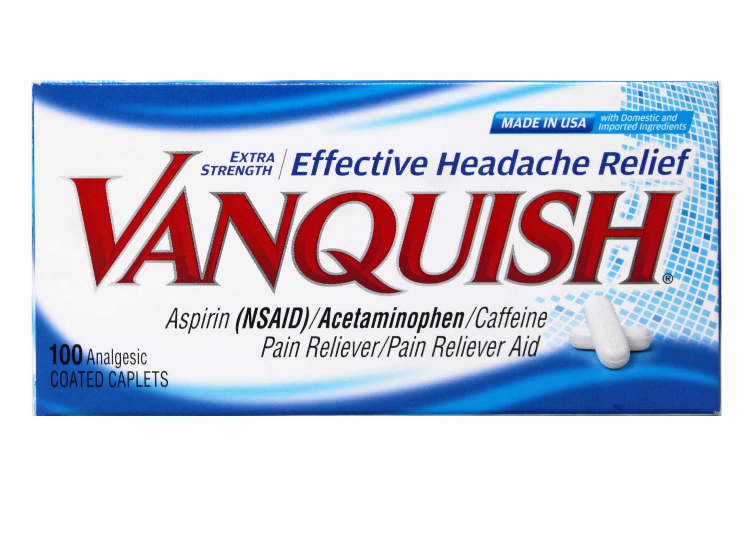 Vanquish comprimés: prise rapide pour un confort ciblé lors du mal de tête.