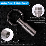 Accessoire voyage VANSU, étui-pilules titane léger et durable.