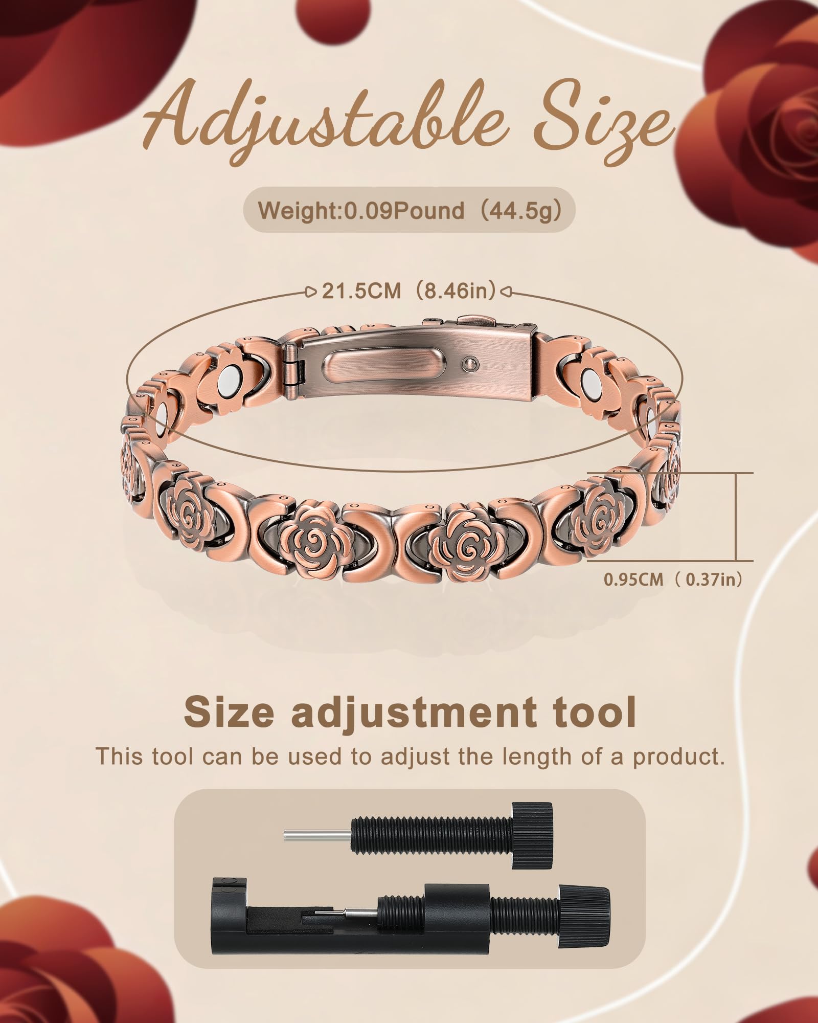 Outil d’ajustement inclus pour un ajustement précis du bracelet Vapeples.