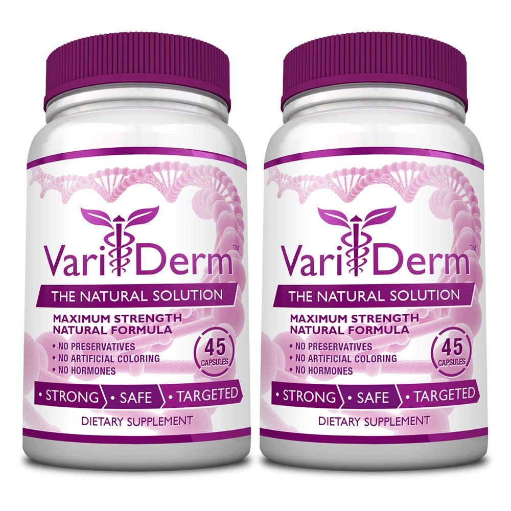 Capsules VariDerm utilisées quotidiennement pour le soutien potentiel de la circulation.