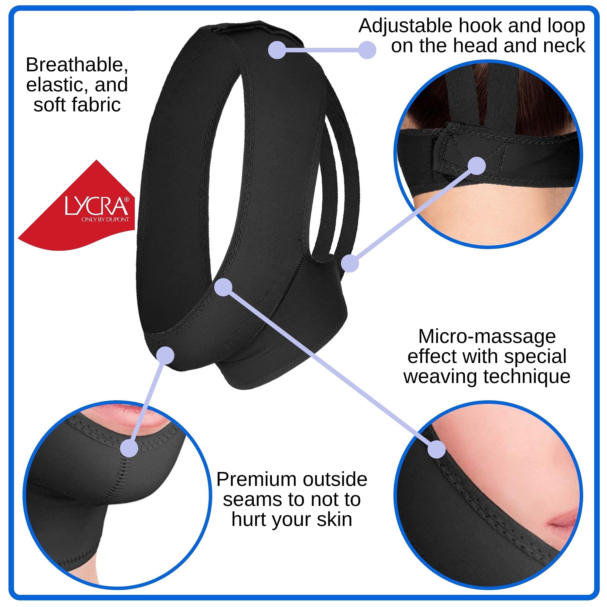 Variteks fermeture Velcro reglable ajuste la pression personnalisée.