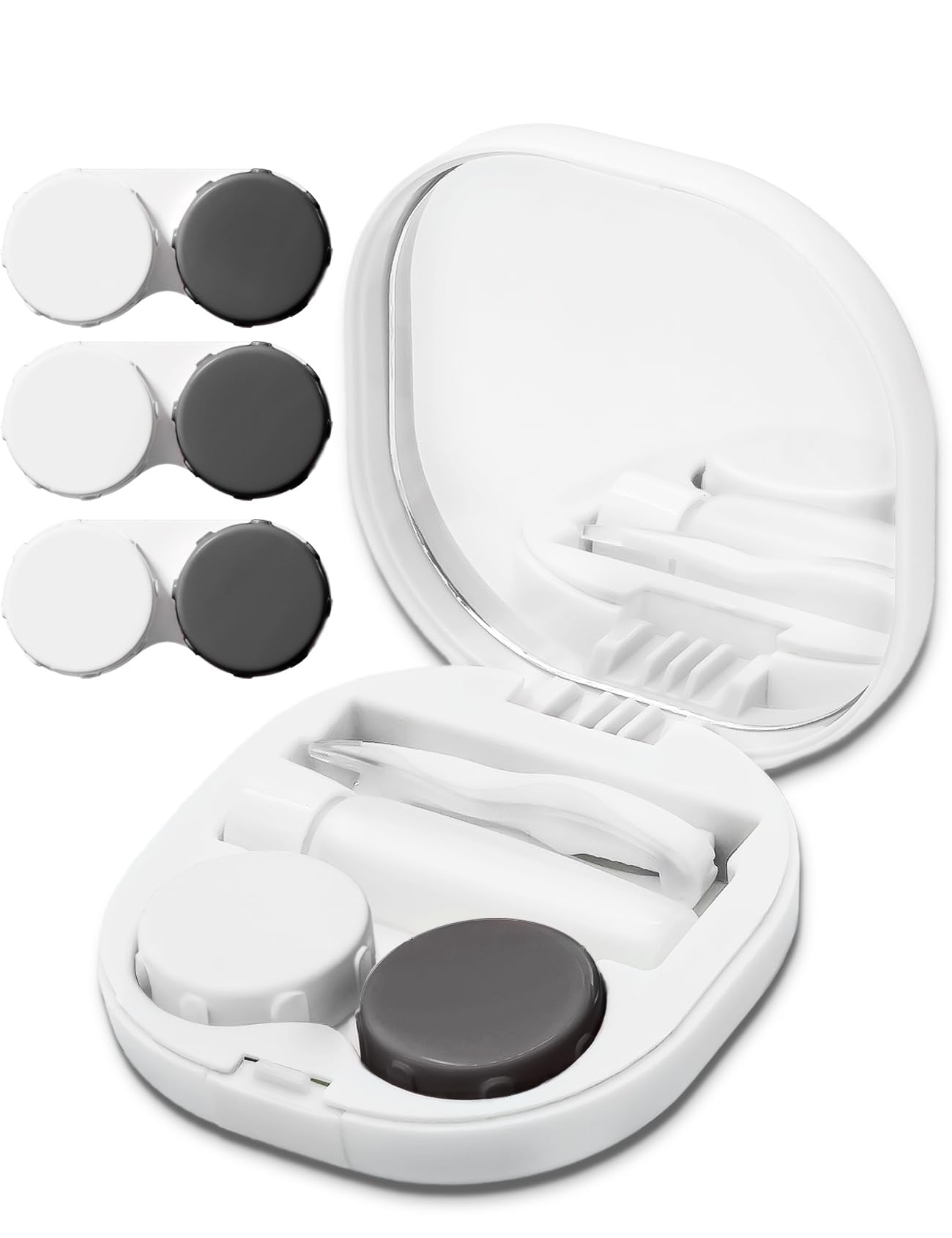 Vastsoon boîte lentilles ensemble: rangement pratique pour le quotidien et les voyages.