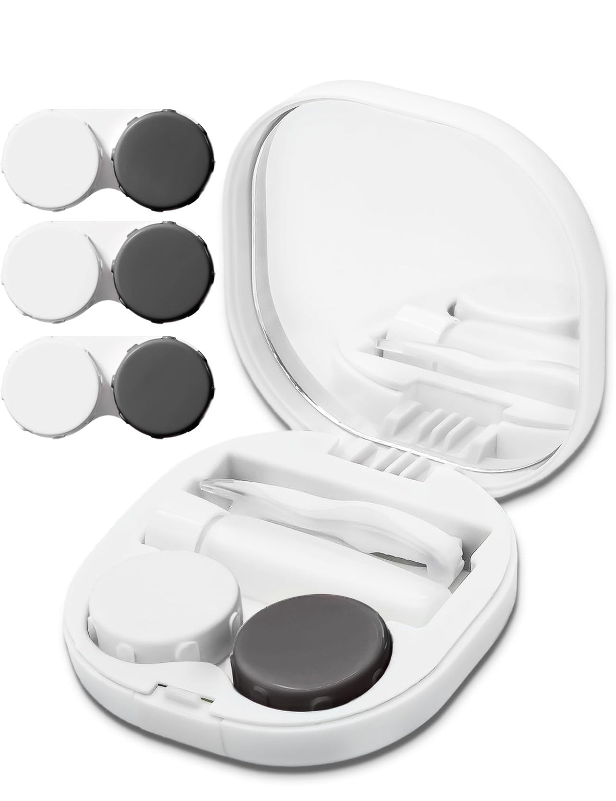 Vastsoon boîte lentilles ensemble: rangement pratique pour le quotidien et les voyages.