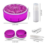Vastsoon étui lentilles violet, rangement sûr et compact pour déplacements.