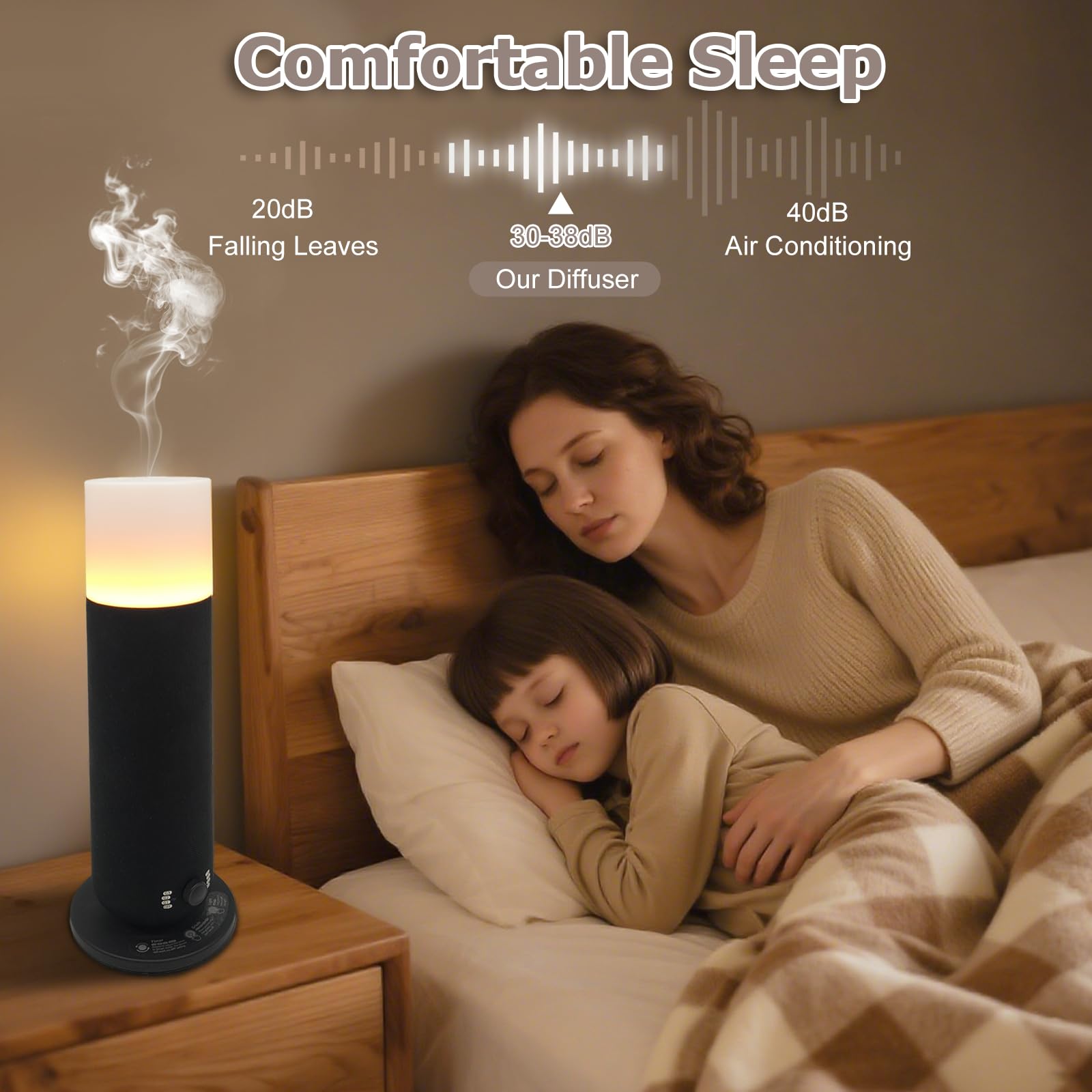 Chambre zen avec Vasysvi sans eau, diffusion douce et silencieuse.