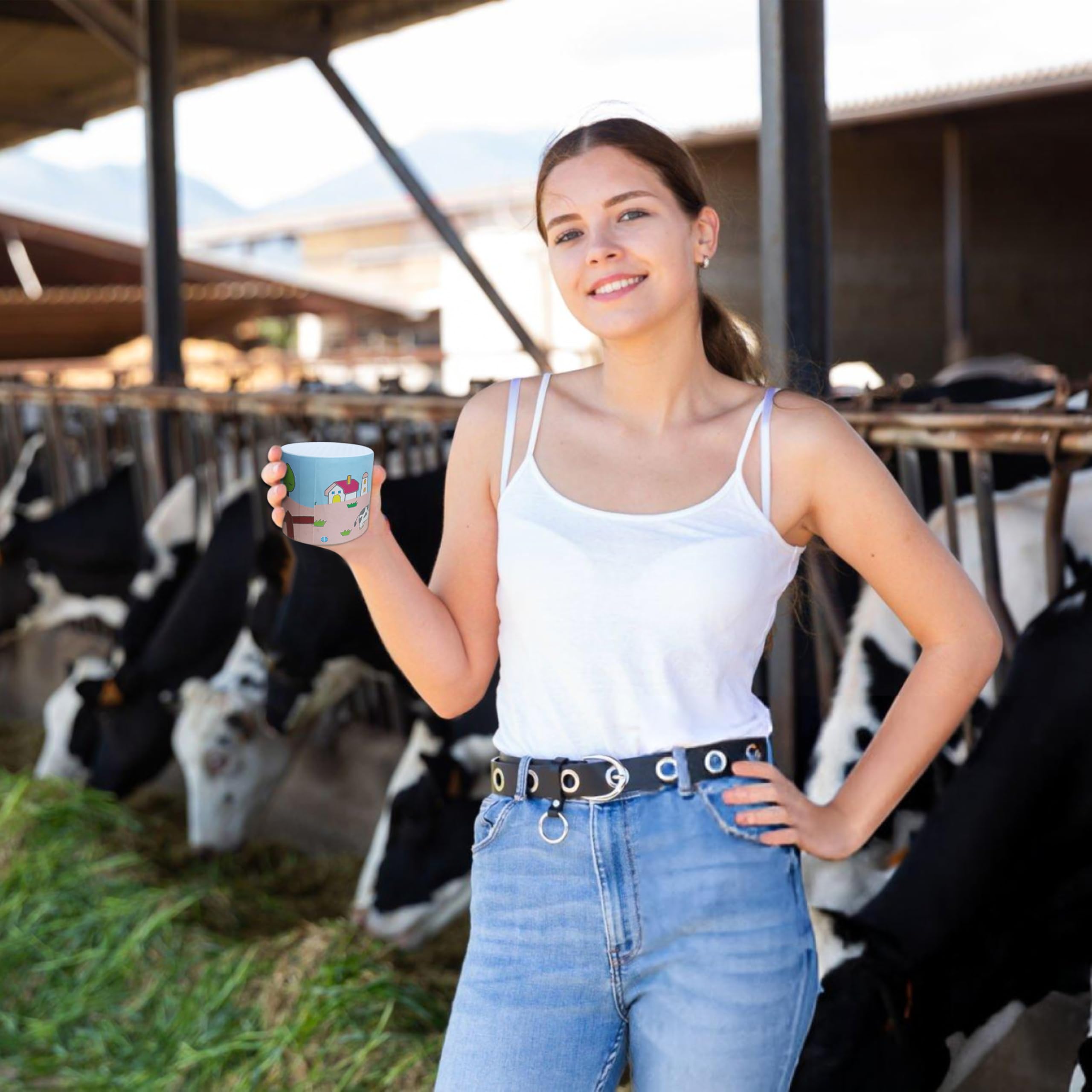 Opération simple du Moo Can, basculez pour émettre le bruit bovin.