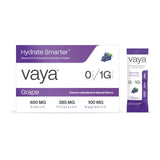 Sachets Vaya d'électrolytes sans sucre au goût raisin, hydratation rapide pendant l'effort.