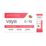 Sachets Vaya électrolyte sans sucre, emballage pratique pour hydratation rapide.