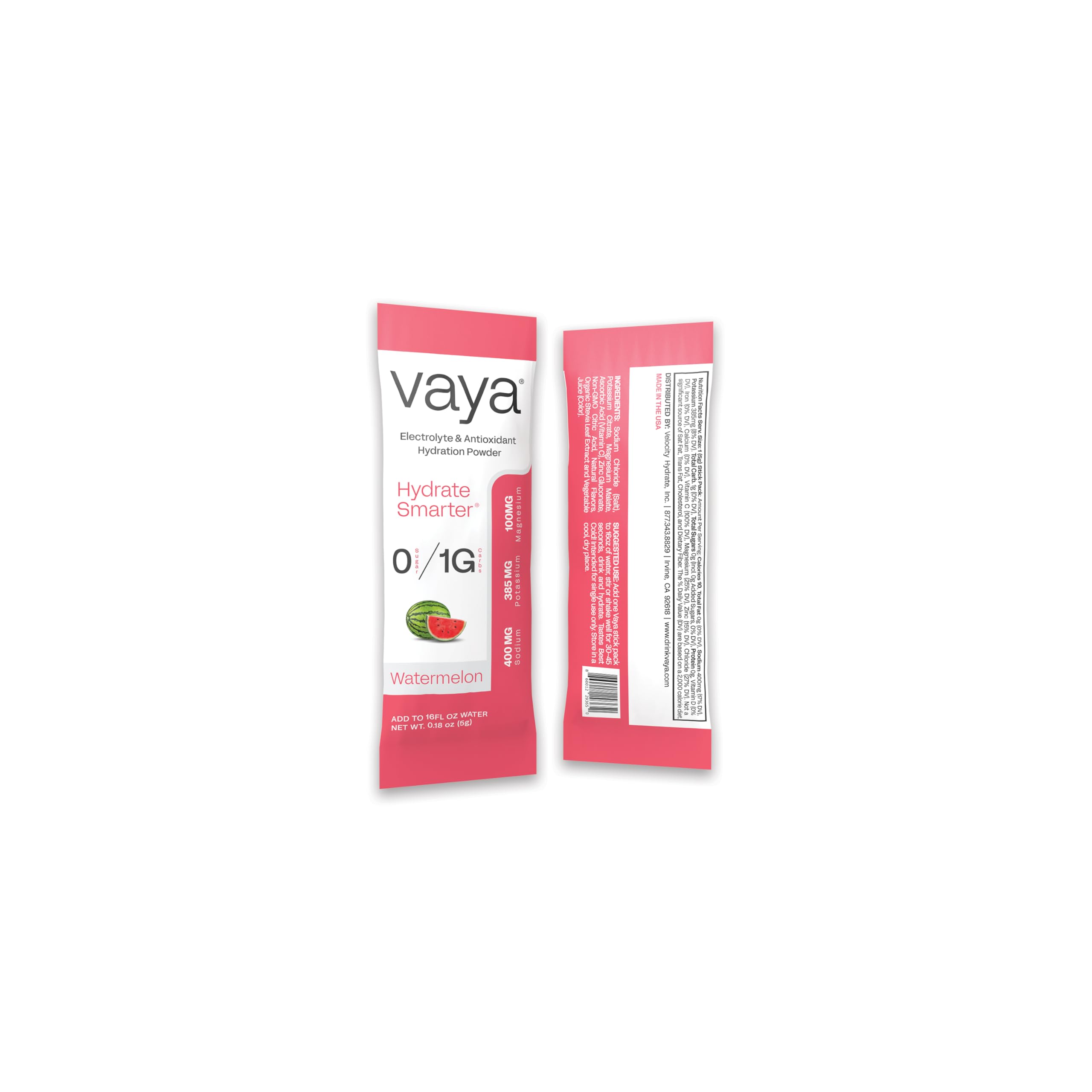 Vaya sans additifs artificiels, saveur naturelle pastèque.