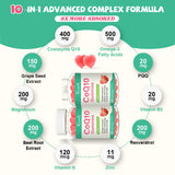 Gommes aromatisées à la fraise Vazatisi CoQ10, énergie légère et moment de plaisir.
