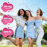 Gommes Vazatisi bio-disponibilite calcium, soutien potentiel des os.