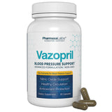 Vazopril: bouteille et capsules faciles à prendre pour un soutien potentiel de la circulation.