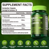 VCBIRD Nad+ Resveratrol: concentration antioxydante pour soutien cellulaire
