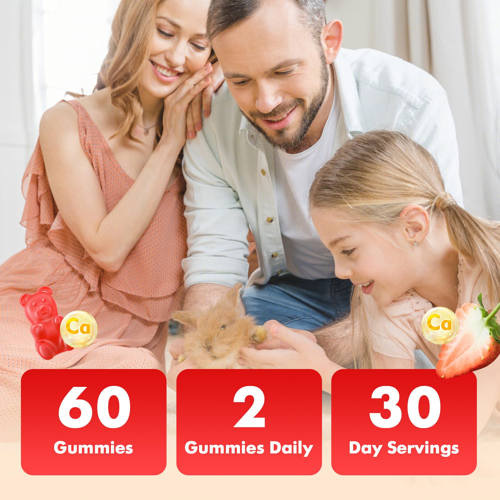 Prise quotidienne VCCHUYH, gommes calcium citrate 1200 mg, intégrée au rituel santé.