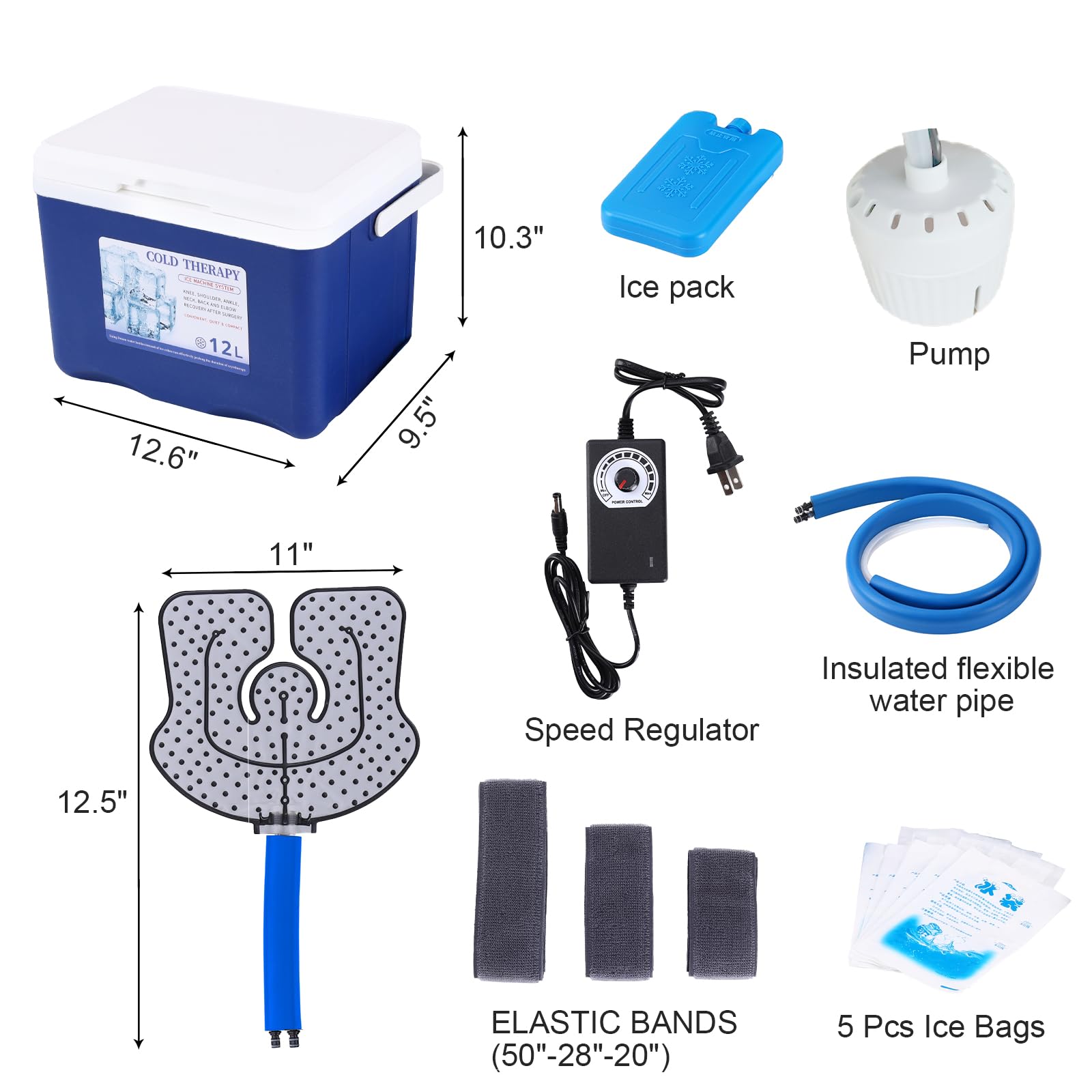 Veanvoky unite 12 litres pour une thérapie par le froid complète.
