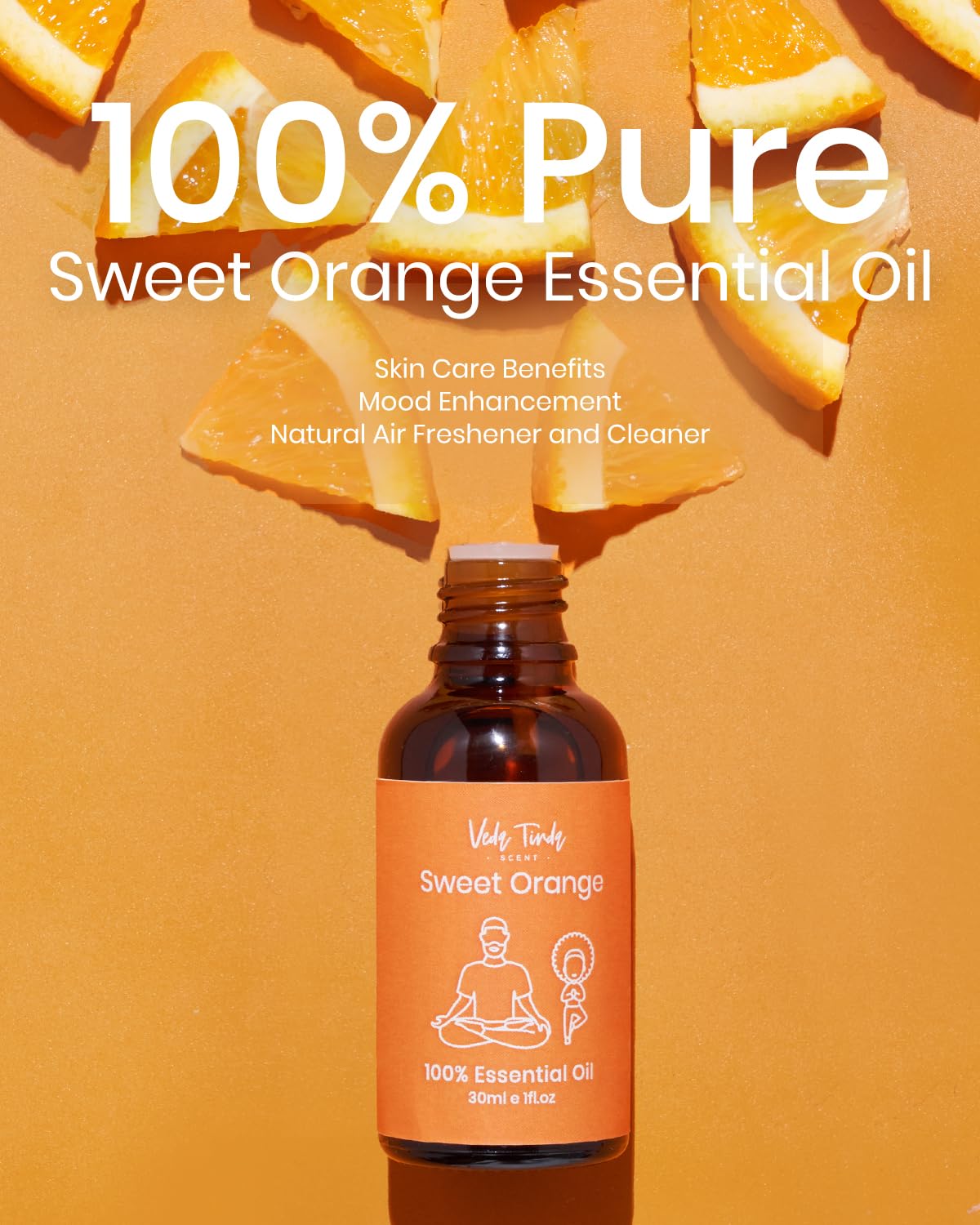 Veda Tinda Scent – coffret cadeau d'huiles essentielles à parfum d'orange