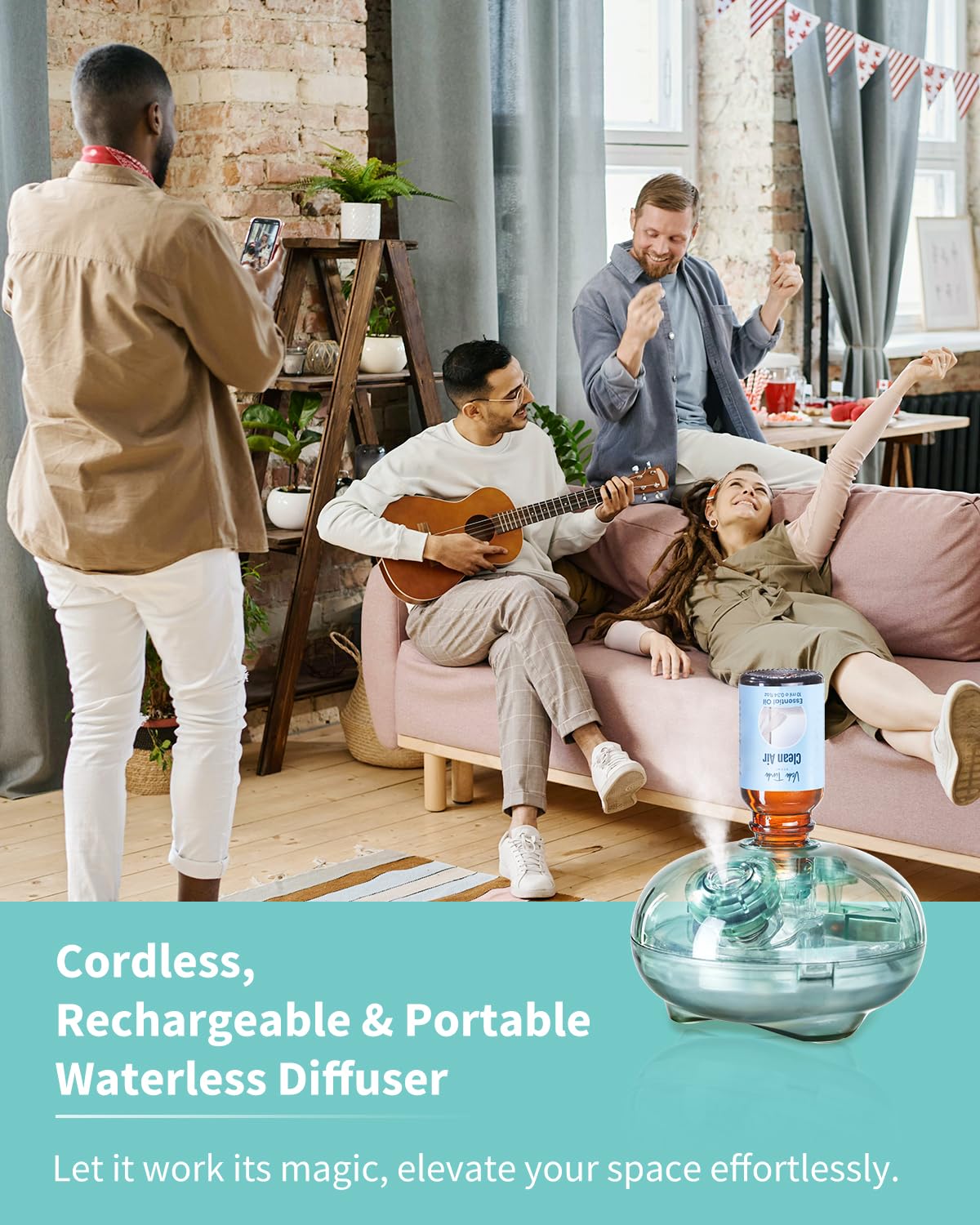 VEDA TINDA SCENT diffuseur aromathérapie portable et rechargeable pour le bureau