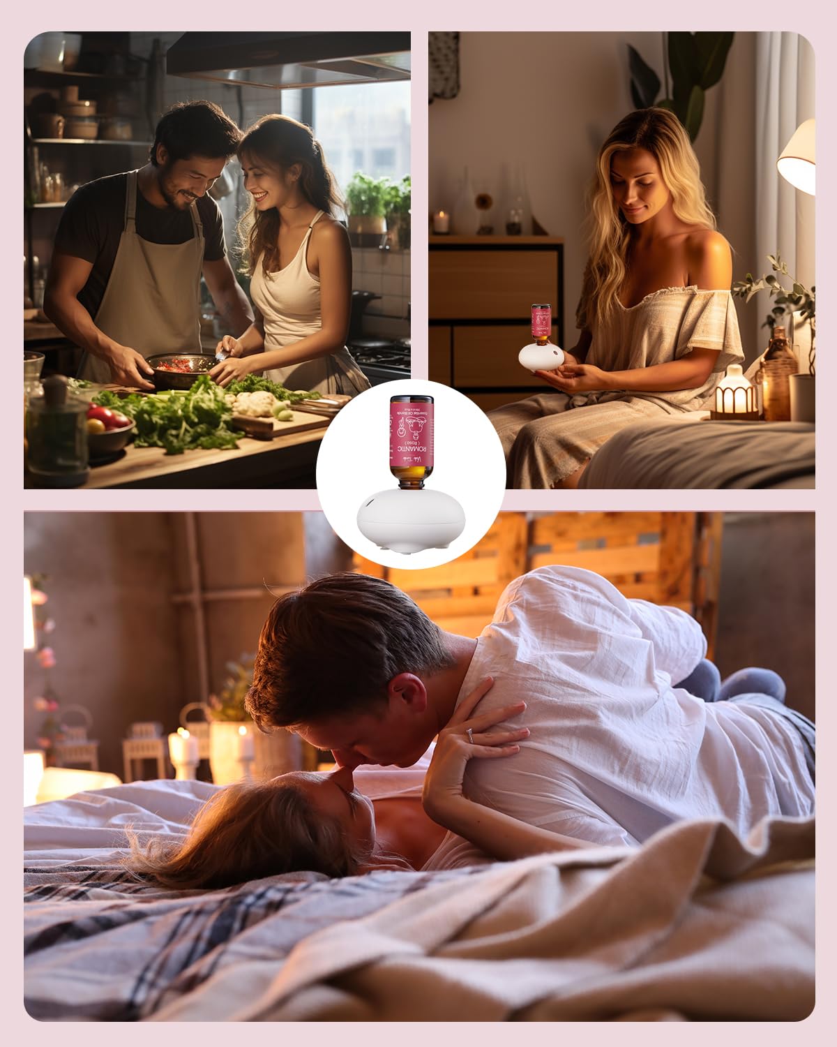 Diffuseur portable sans eau, petit et silencieux pour maison ou bureau.