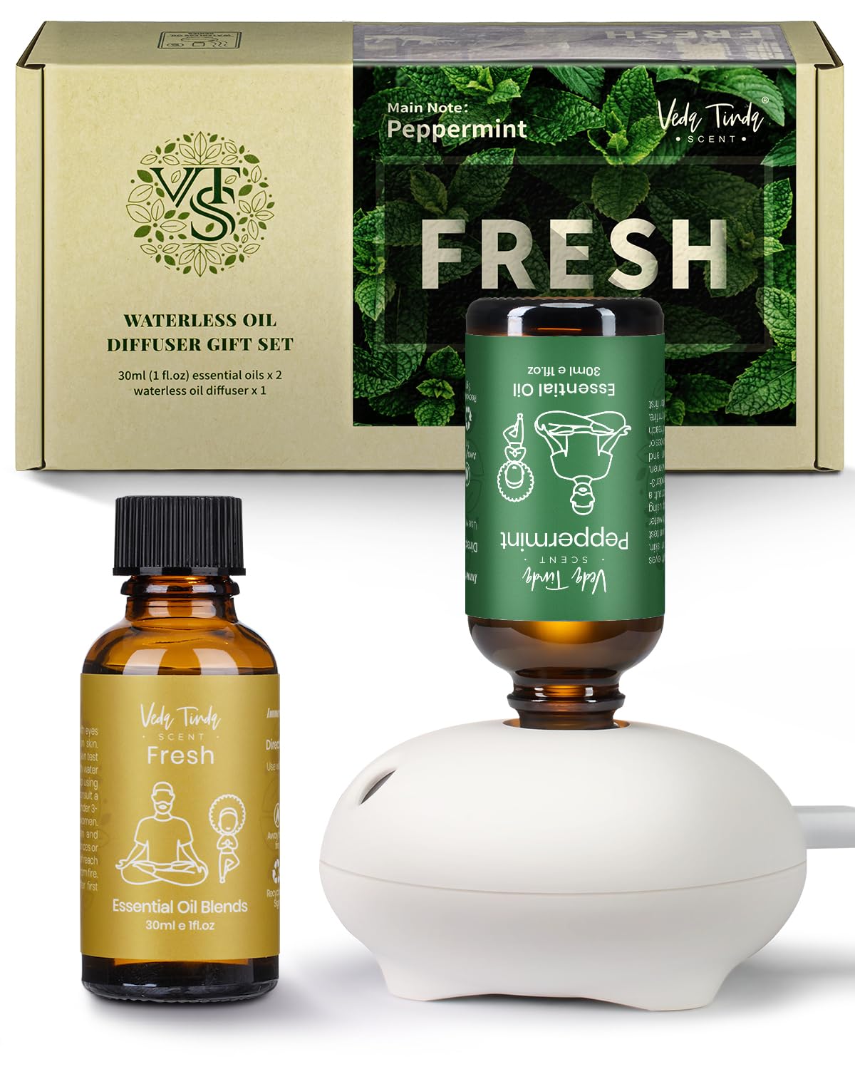 Veda Tinda Scent diffuseur sans eau compact prêt pour aromathérapie à domicile