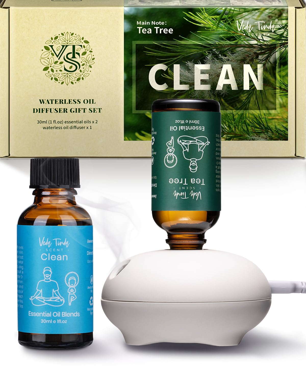 Diffuseur sans eau VEDA TINDA SCENT pour une atmosphère fraîche et purifiée.