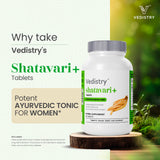 Vedistry Shatavari+: absorption améliorée grâce au Piperine.