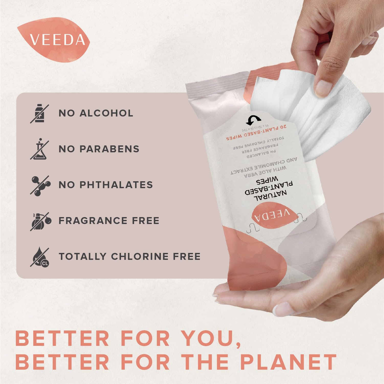Veeda lingettes féminines offrant douceur et confort lors de l’utilisation quotidienne.
