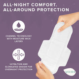Veeda serviettes hypoallergéniques sans rayons, douceur et protection fiable.