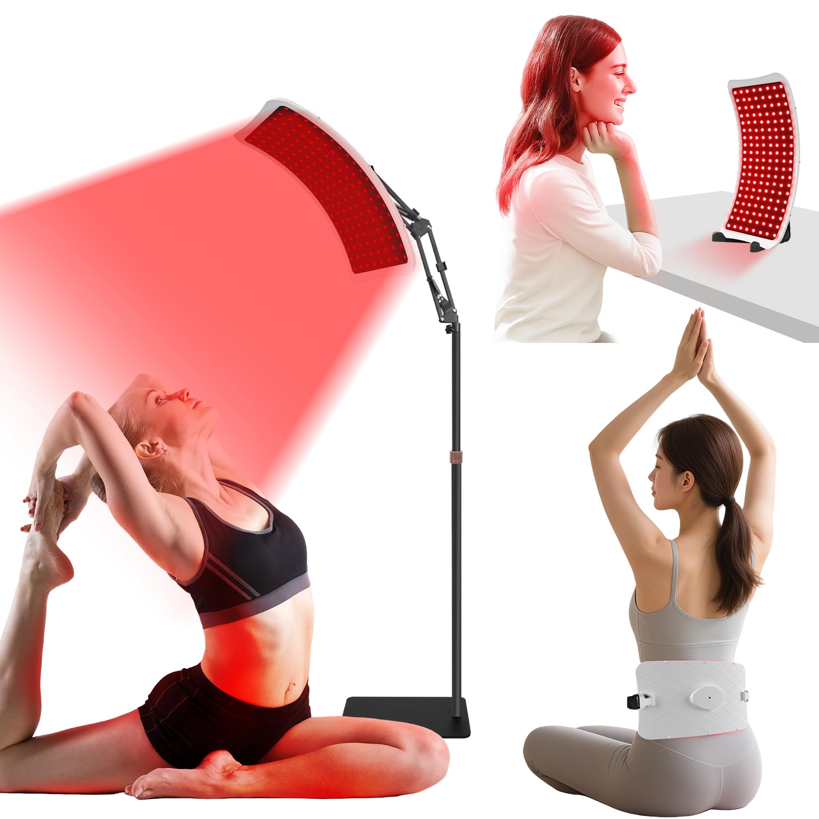 Veefy lampe visage : lumière rouge 660 nm pour le visage et détente faciale.