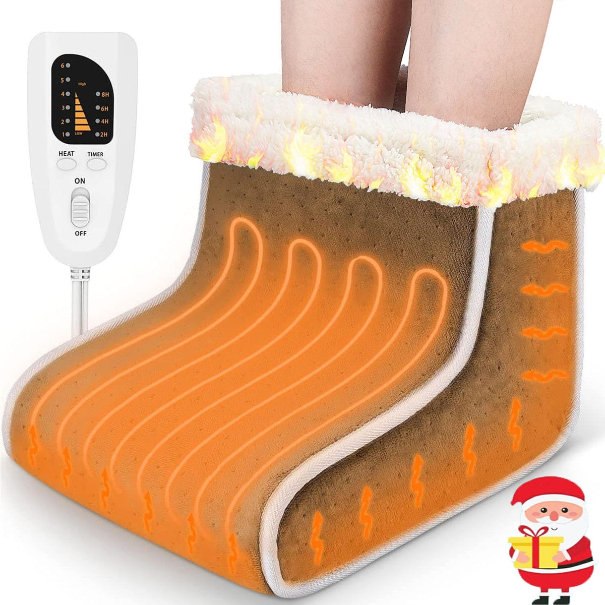 Veeool Chaud-Pieds Électrique, design moderne pour chaleur rapide.